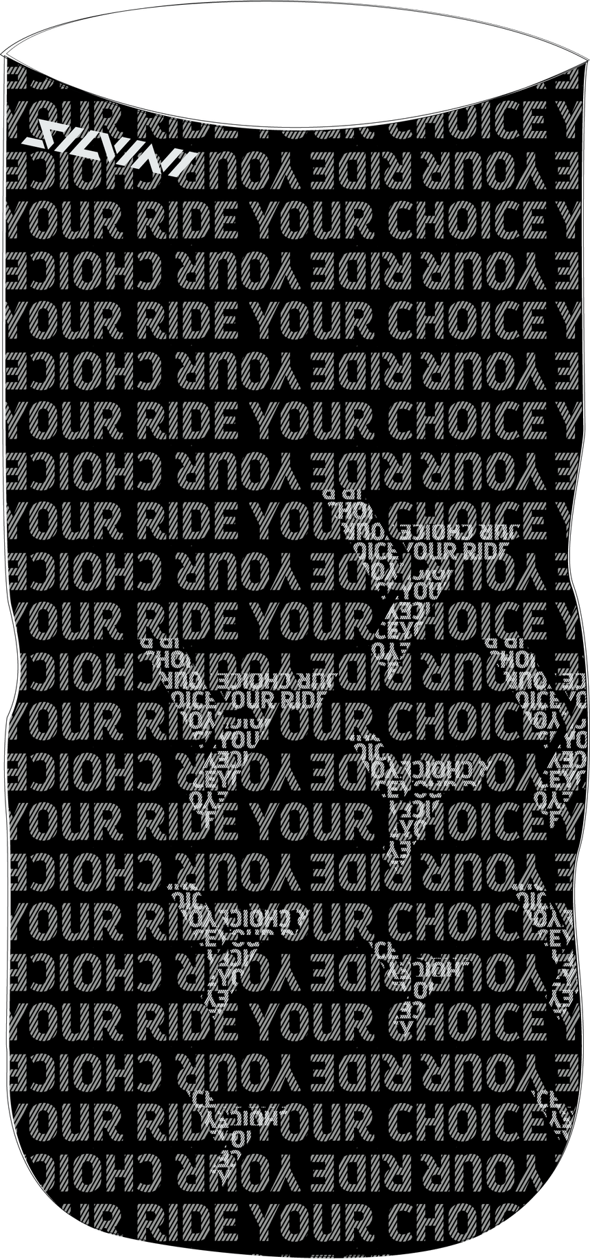 Silvini unisex neckwarmer UA1730 Motivo