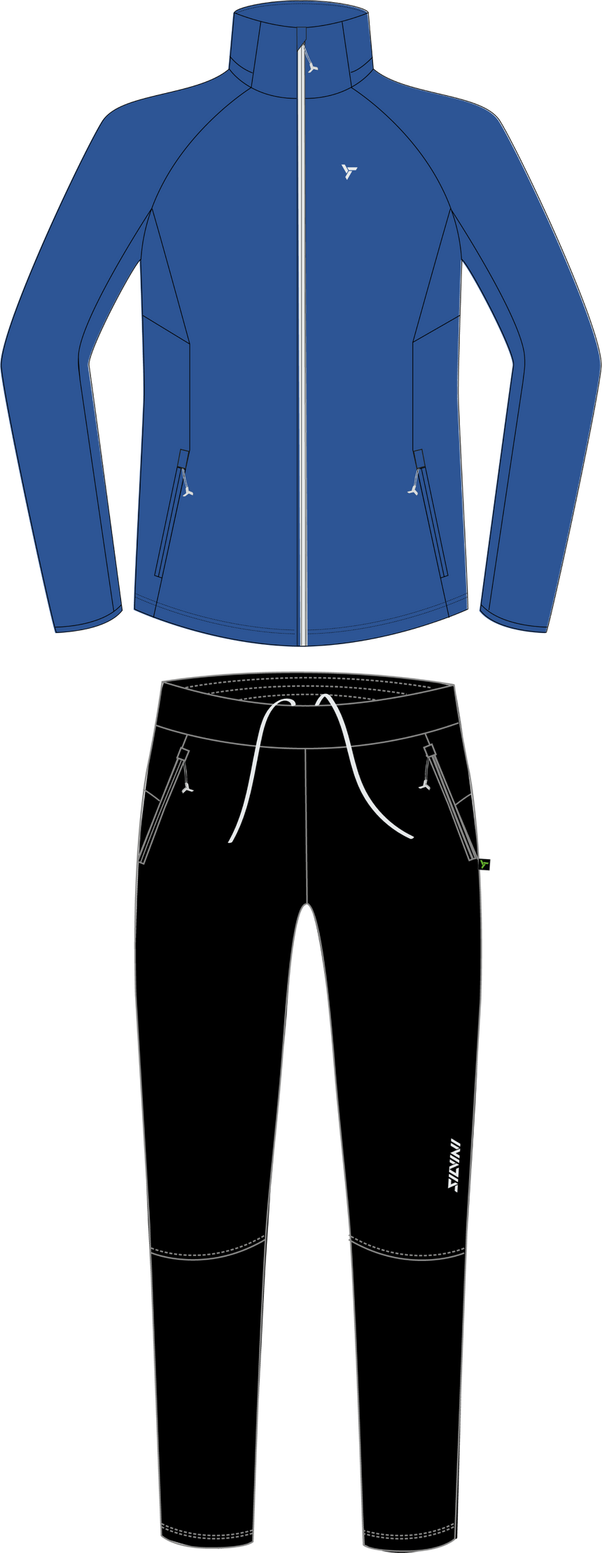 Silvini men's cross-country set XCM2501 Cassiano set